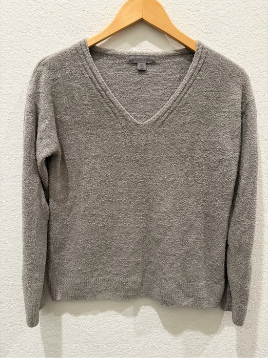 Barefoot Dreams Sweaters - Barefoot‎ Dreams CozyChic Lite V-Neck Sweater Grey Pullover Womens XS